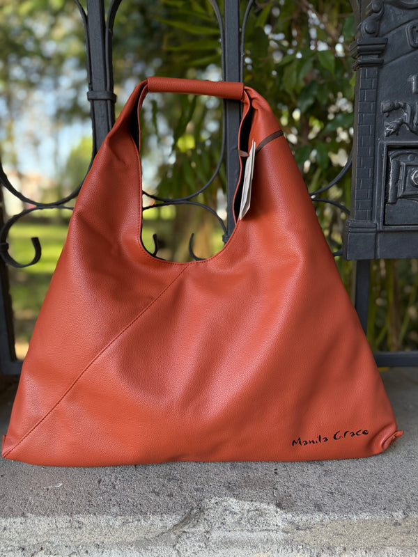 BORSA DONNA MANILA GRACE HOBO BAG RUGGINE