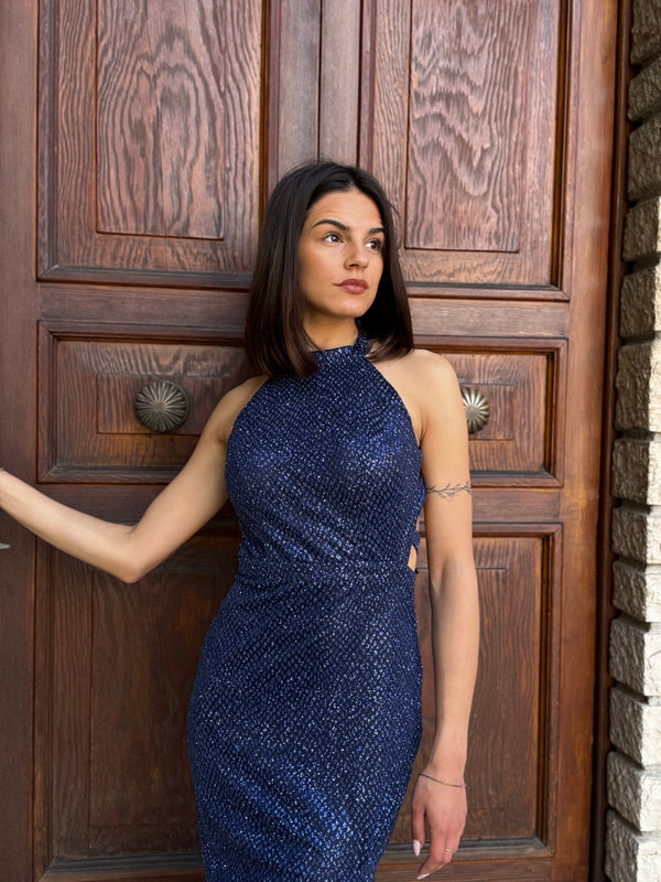 ABITO PARTY COLLECTION A SIRENA BLU NAVY