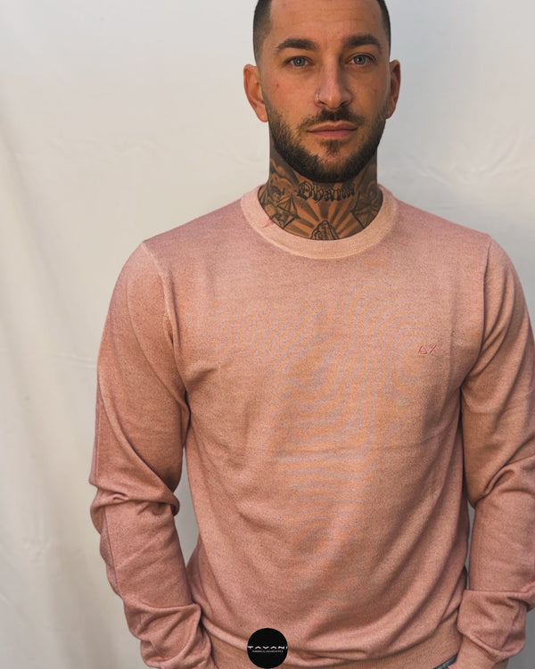 PULLOVER UOMO P/E 2025 SUN68 trama CHICCO DI RISO