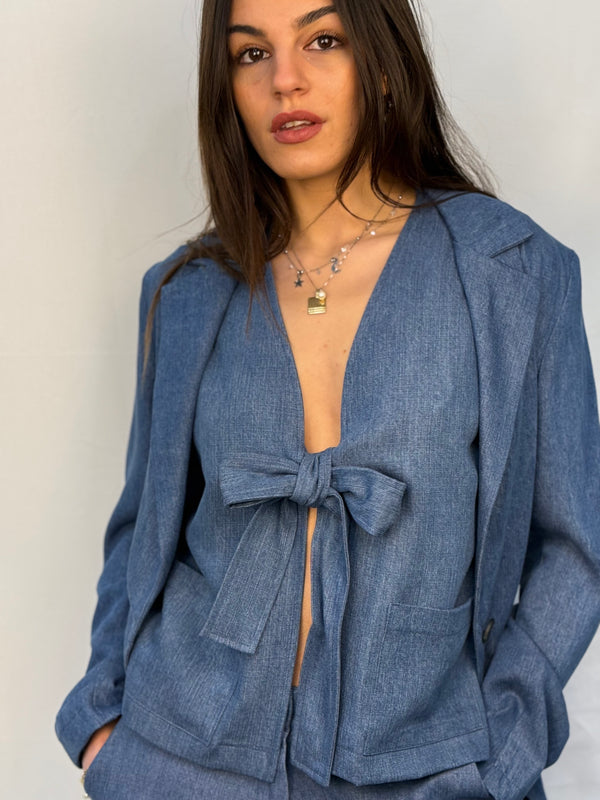 TAILLEUR DONNA TRE PEZZI LOKITA LIMITED EFFETTO DENIM