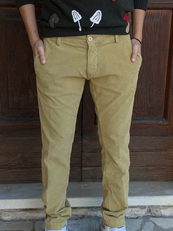 PANTALONI UOMO MODFITTERS MOD. CARNABY IN VELLUTO MILLERIGHE