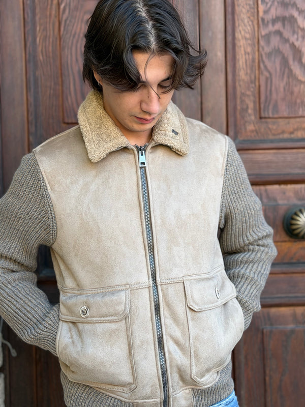 GIUBBOTTO BOB MOD. ECO RENNA CON MANICHE MAGLIA INGLESE