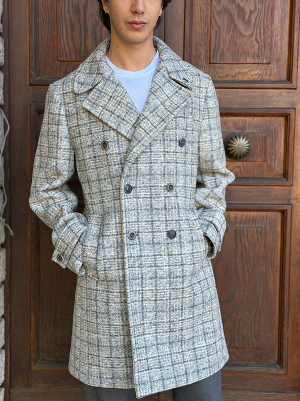 CAPPOTTO UOMO BOB DOPPIOPETTO A QUADRI CON REVER