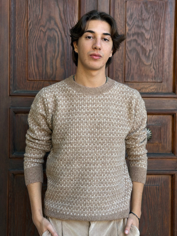 PULLOVER UOMO FANCY WOOL BLEND