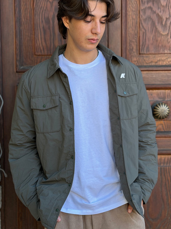 GIACCA CAMICIA UOMO K-WAY MOD. UMBERT PLAIN WARM