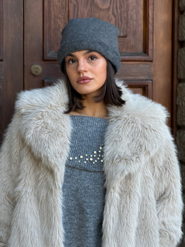 ECOPELLICCIA KAOS LUNGA CON REVER