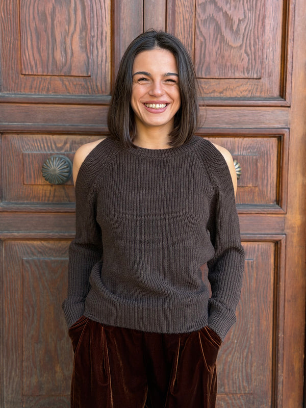 PULLOVER WOOL BLEND CON CUT-OUT KAOS