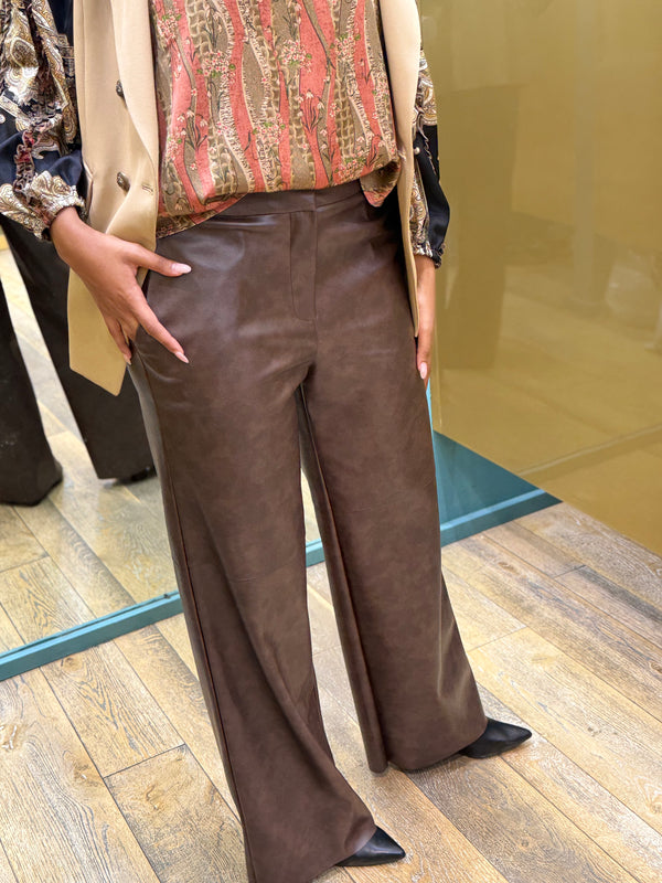 PANTALONI DONNA ECOPELLE KAOS EFFETTO INVECCHIATO