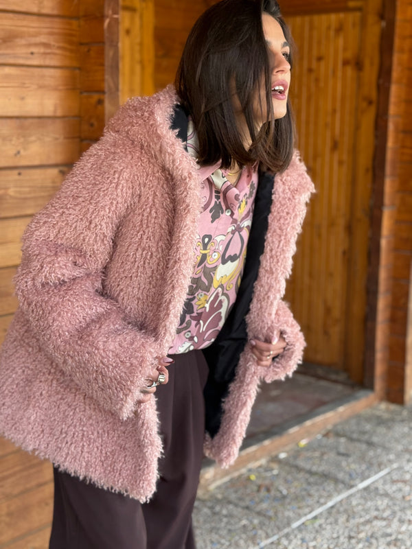 ECOPELLICCIA DONNA SHAGGY CON CAPPUCCIO